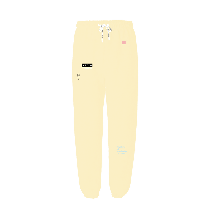 Squarebox Logo Sweatpants - Yellow