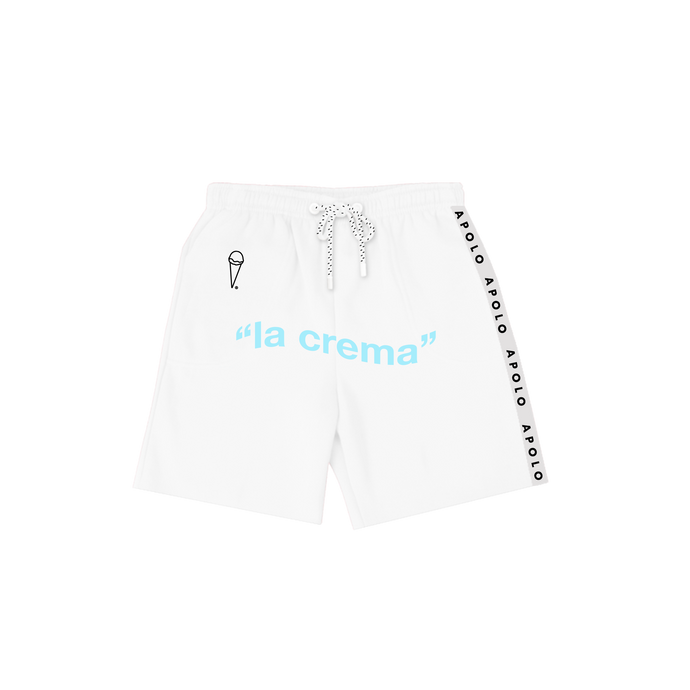 La crema Patch Shorts - White